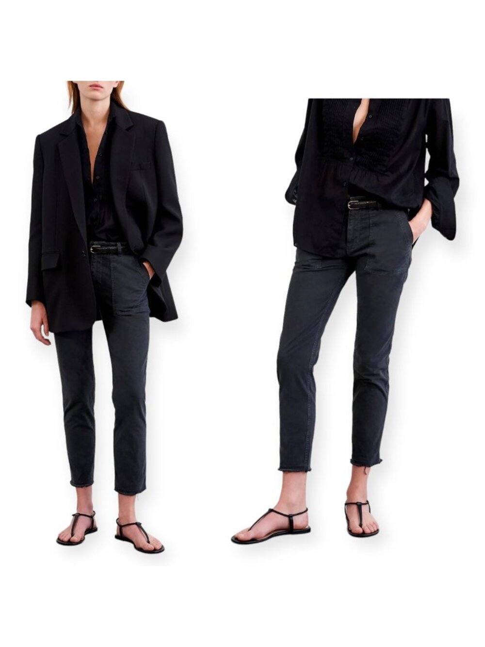Nili Lotan Jenna Pants in Carbon, Size 8,  New with tag